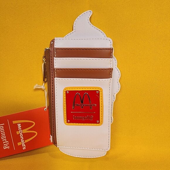Loungefly McDonalds Soft Serve Ice Cream Cone Figural Cardholder Wallet NEW - Picture 4 of 5